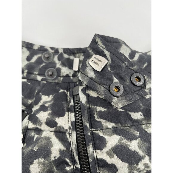 Bogner Fire & Ice Sophy Womens Leopard Print Quilted Puffer Skirt Pockets Down - Picture 8 of 12